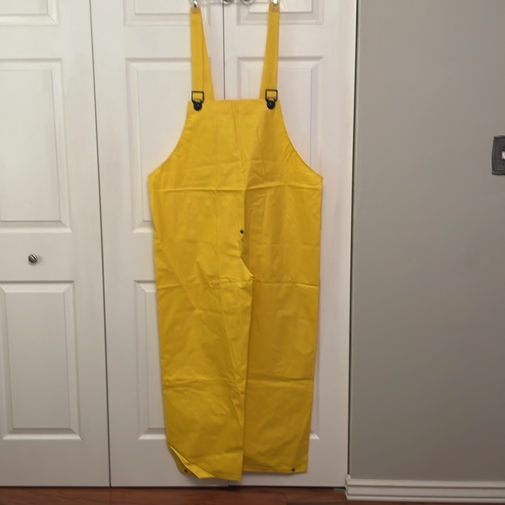 ✔️NEW River City Yellow RainWear XXL Bib Overalls Waterproof NEVER USED - Picture 12 of 12